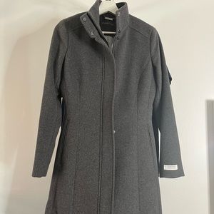Calvin Klein womens wool gray jacket